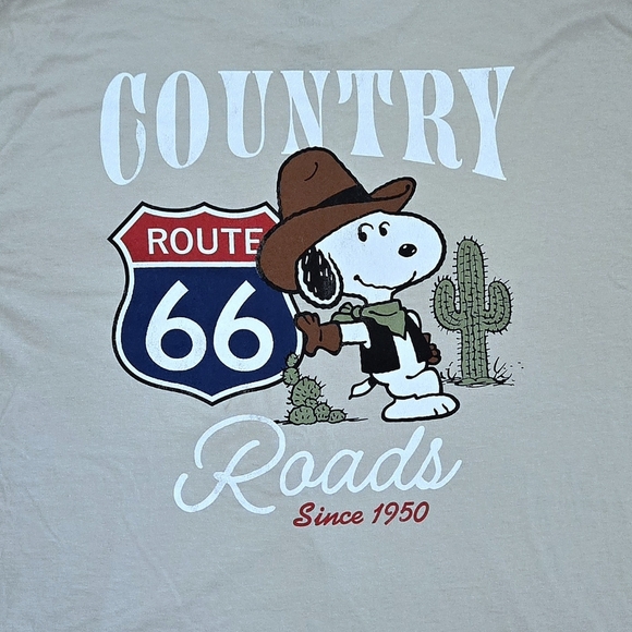 Peanuts🥜 Snoopy🐕 "Route 66" Graphic Tee👕 - NWOT - Picture 3 of 13